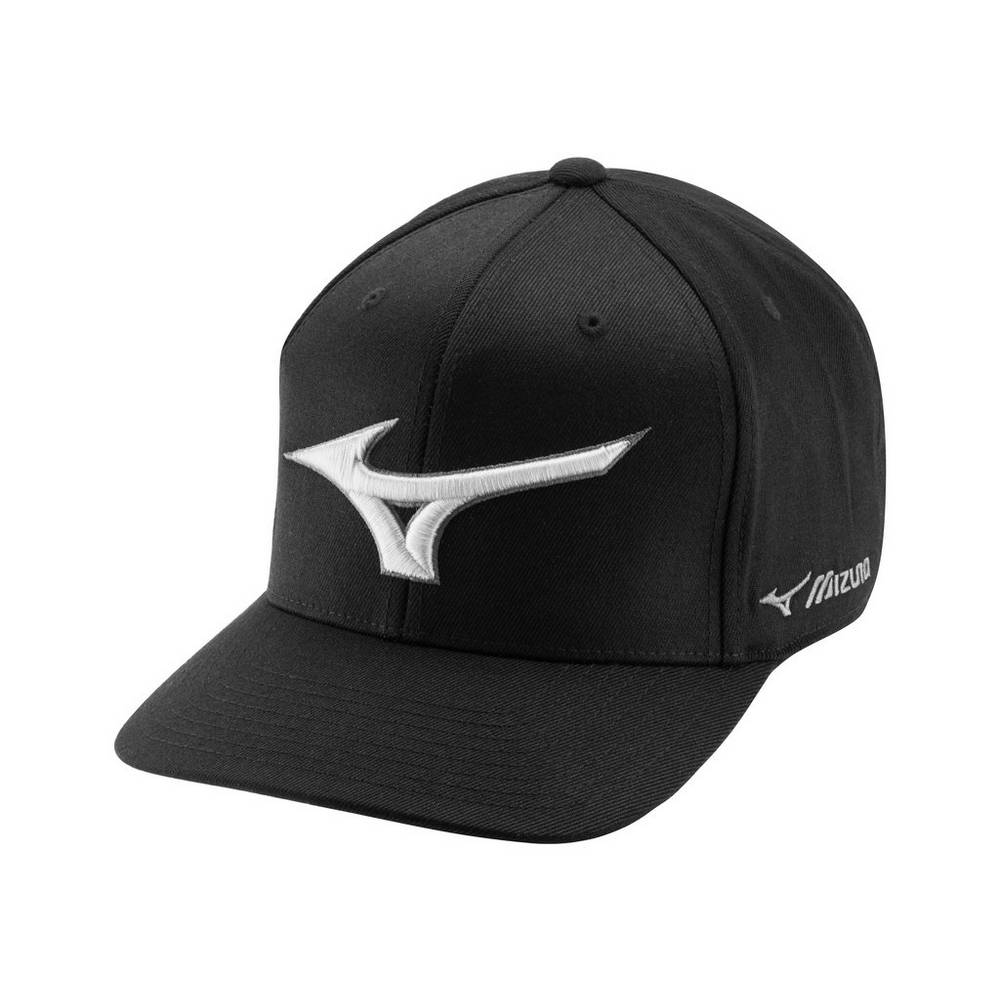 Mizuno Men's Diamond Snapback Baseball Hat Black (370278-XUA)